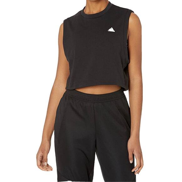 Adidas Tank Top Size XL Womens Designed 2 Move Studio Tank Top - Train Run Black - Picture 1 of 5
